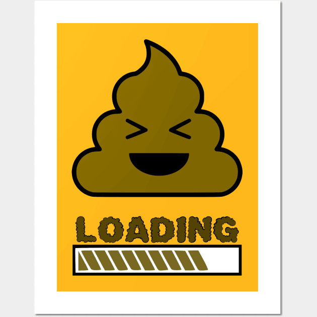 Poop Loading Wall Art by Freq501